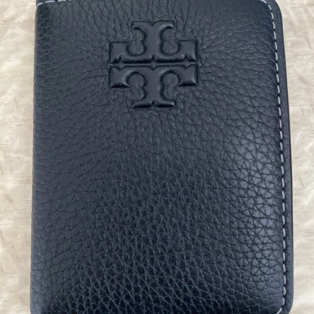 Tory Burch Thea Black Leather card Holder